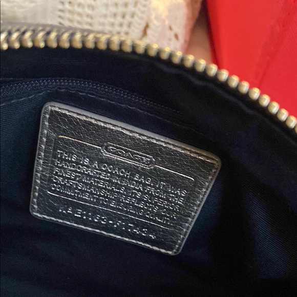 Coach Denim Navy and Silver Shoulder with Signature Monogram. Holiday Sale - Picture 11 of 15